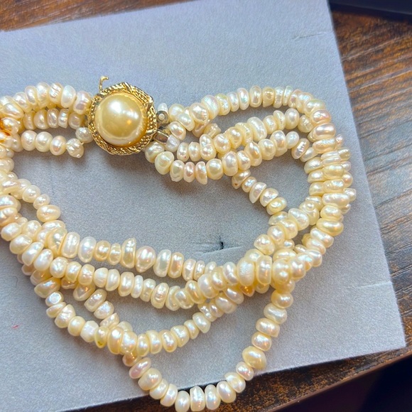 Real Pearl String Bracelet